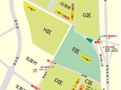 超实用！富士康龙华园区地图，果断保存到手机！ 
