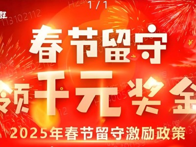 来了来了！春节留守，领千元奖金，2025年春节留守激励政策发布