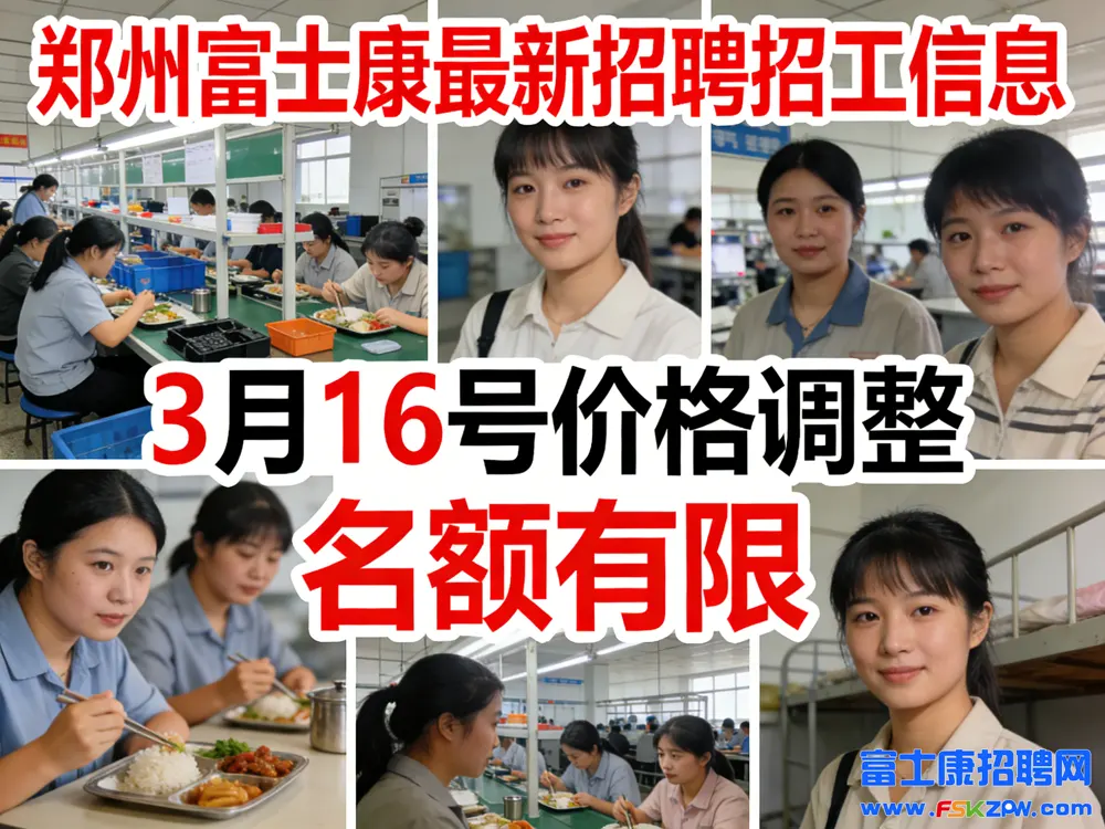 3月16号开始,郑州富士康返费工,小时工奖金有调整,名额有限,需要提前报名,联系客服确定..